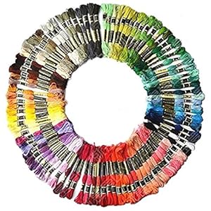 【巾着袋付き】100本98色 カラーが豊富できれい！ 刺しゅう糸 まとめ買い オリジナルセット