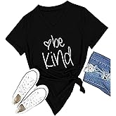 Be Kind T Shirts Women Cute Graphic Blessed Shirt Funny Inspirational Teacher Fall Tees Tops