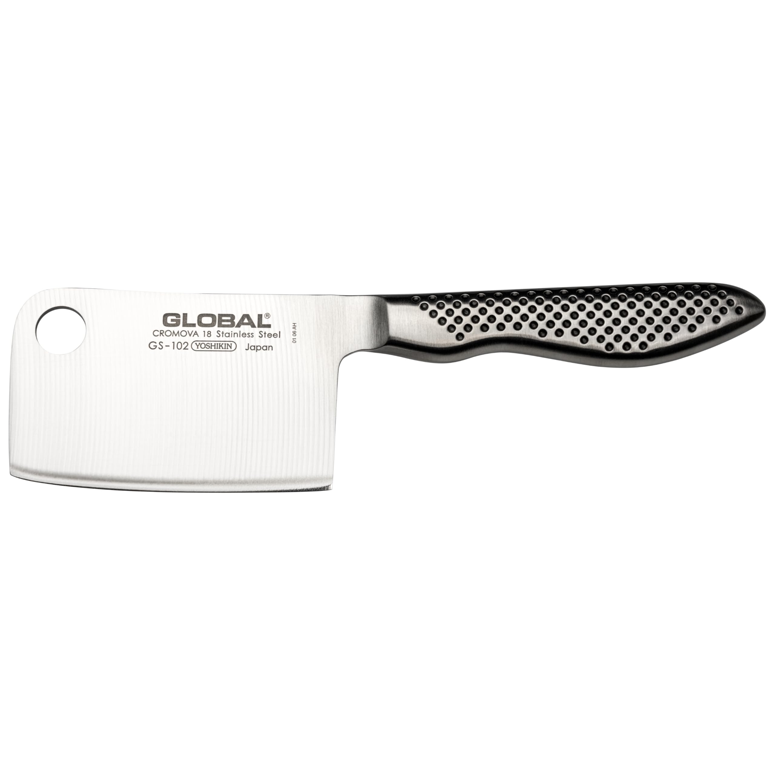 Global GS-102 Mini Herb Chopping Knife 8cm Blade, Small Japanese Herb Cutting Knife, Ultra Sharp Stainless Steel