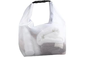 Waterproof Storage Bag for Swimming and Gym, PEVA Wet Dry Separation Drawstring Sack with Large Capacity for Travel Beach Fit