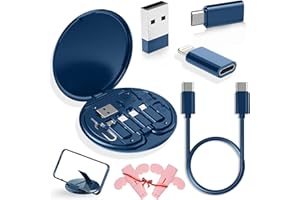 9 in 1 Cable Case, 9 in 1 Cable Charger Case, Charger Adapter Kit, 60w Fast Charge USB Type-C Micro Cable, USB Adapter Cable 