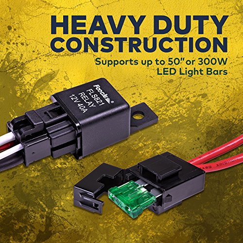 LAMPHUS 13' Off Road ATV/Jeep LED Light Bar Wiring Harness ... utv led light bar wiring harness 