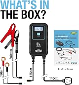 Ring SmartCharge 6A Car Charger & Maintainer with Crocodile Clips view 2