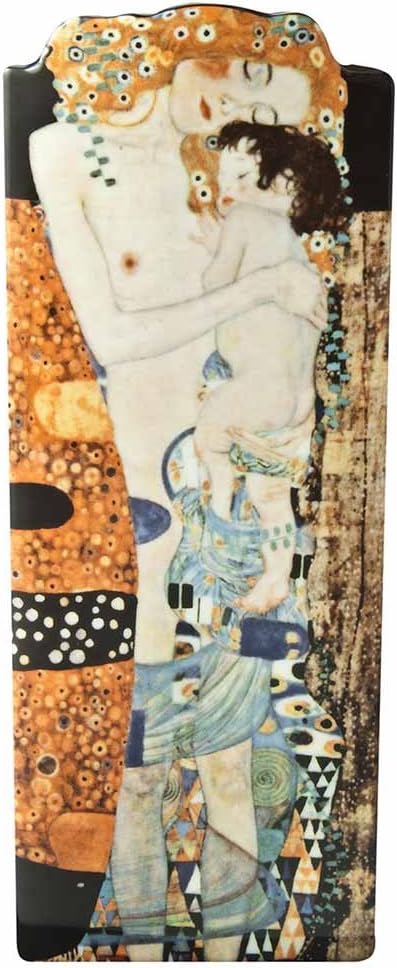 John Beswick 23 x 9 cm Klimt Three Ages of Women Silhouette d'art Vase, Multi-Colour