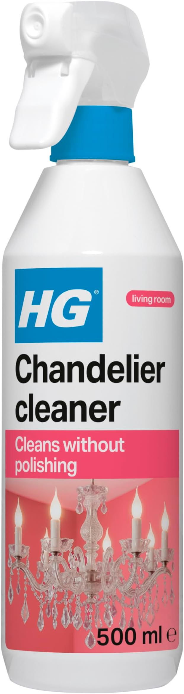 HG Chandelier Cleaner Spray 500ml - Specialist Glass & Crystal Cleaner
