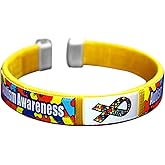 Autism Awareness Bangle Bracelet - Autism Ribbon Wristbands for Small Wrist - Perfect for Gift-Giving & Fundraising - 1 Bracelet