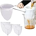 4 PCS Extra Fine Mesh Strainer Bags with Handle, Reusable Thai Tea Strainer, Cheesecloth for Straining NutMilk Coffee Milk Ju