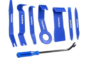 YukiHalu Car Trim Removal Tool Kit, No Scratch Pry Tool kit, Auto Door Panel Removal Tool Set, for Fasteners/Car Clips/Rivets/Molding/Dashboards/Radio/Stereo System
