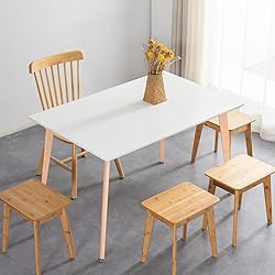 FurnitureR Minimalist Rectangle Dining Table with