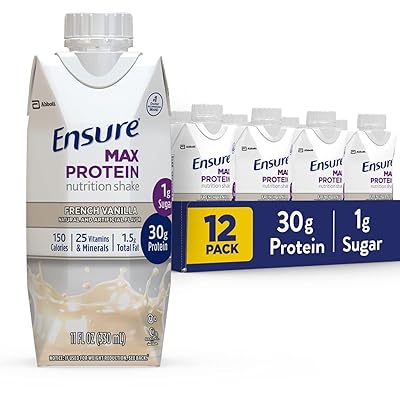 Buy Ensure Max Protein Nutritional Shake With 30g Of High Quality Protein 1g Of Sugar High Protein Shake French Vanilla 12 Count 132 Fl Oz Online In Japan B07nlq5v6l