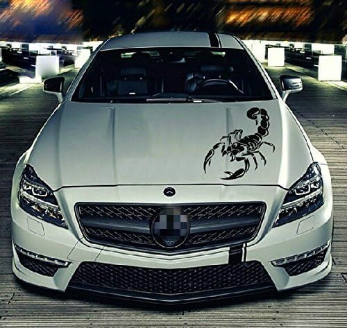 Safrone 20" Scorpion Pattern Decal Vinyl Car Front Hood Trunk Door Scratches Cover Fashion Car Stickers
