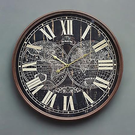 El reloj de pared sala de estar grande relojes de hierro hogar