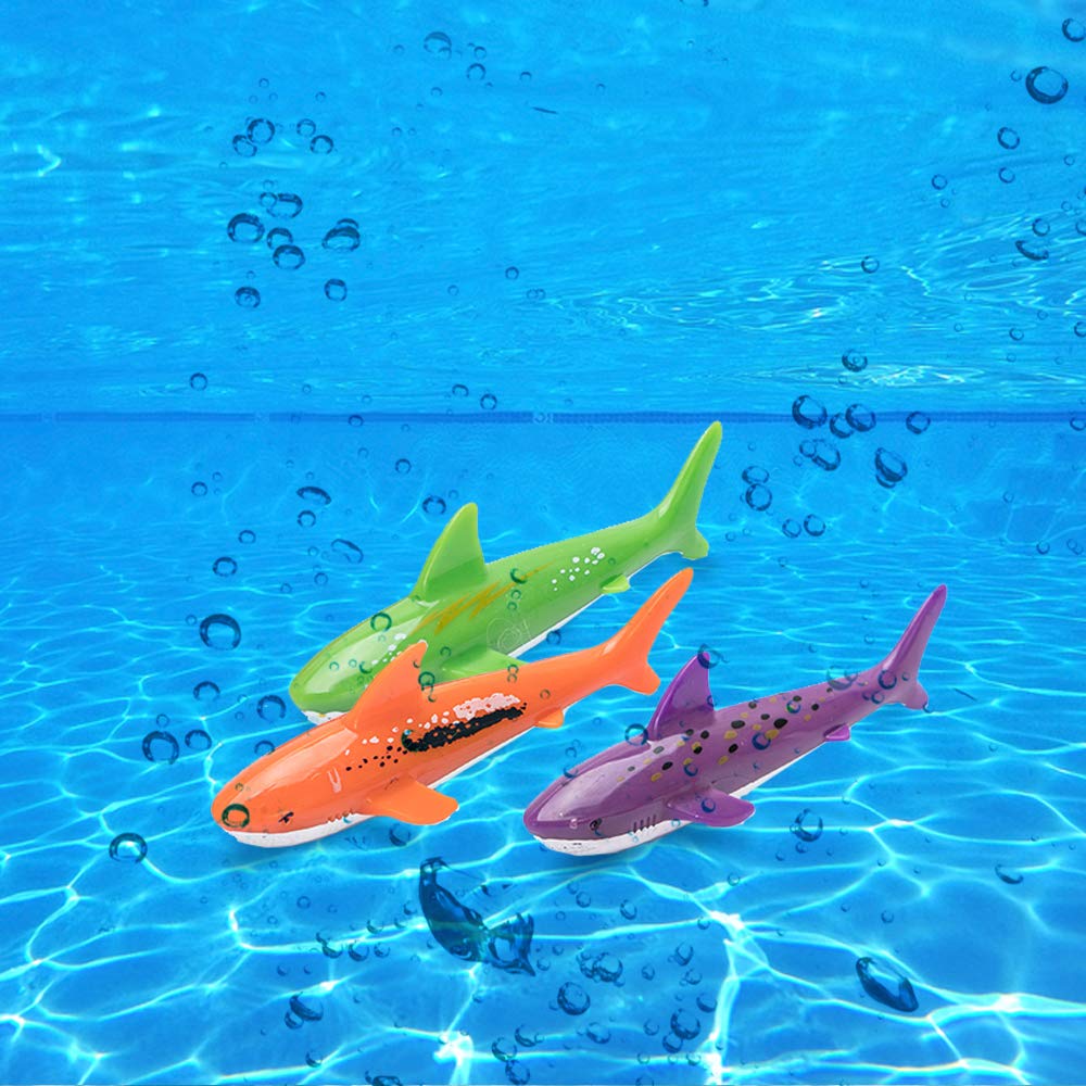 Diving and Swimming Pool Toys 10 Pack for Kids with Underwater Sinking