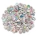 Soleebee HJ004 Mixed Random Alloy Rhinestones Resin 18-20mm Snap Buttons Jewelry Charms (Pack of 50)