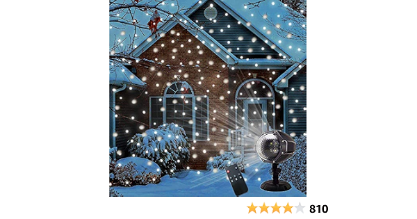 LED Snowfall Projector Lights Christmas 