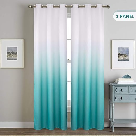 Amazon Com Wubodti Gradient Window Semi Blackout Curtains 1 Panel