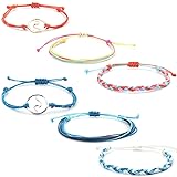AOASK Wave Bracelet Set Mountain Daisy Flower Heart