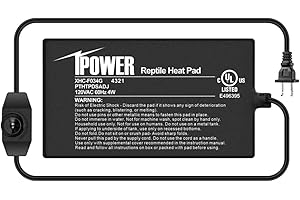 iPower Reptile Heat Mat Under Tank Warmer 4W/8W/16W/24W Terrarium Heater Heating Pad with Temperature Adjustable Controller Knob, Digital Thermometer and Hygrometerf or Amphibian, Multi Sizes