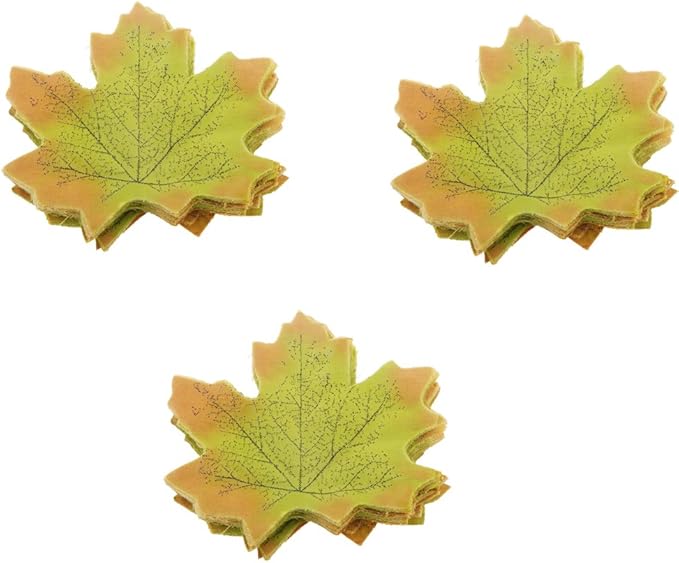 LOVIVER - 50 Hojas de Arce para decoración de Bodas, 5 Colores, Cian