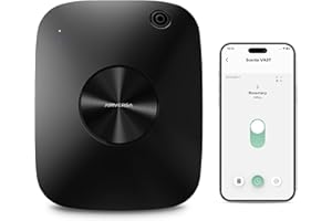 Airversa Smart Waterless Essential Oil Diffuser Scent Air Machine for Large Rooms Spaces Home and Commercial Use, Up to 2000 sq ft 400 mL Capacity, Aromatherapy Scent Diffuser, Black ANA