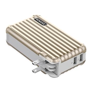 Amazon Romoss モバイルバッテリー 大容量 10000mah Acプラグ内蔵