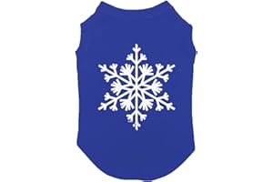 TCOMBO Snowflake Dog Shirt (Royal Blue, Large)