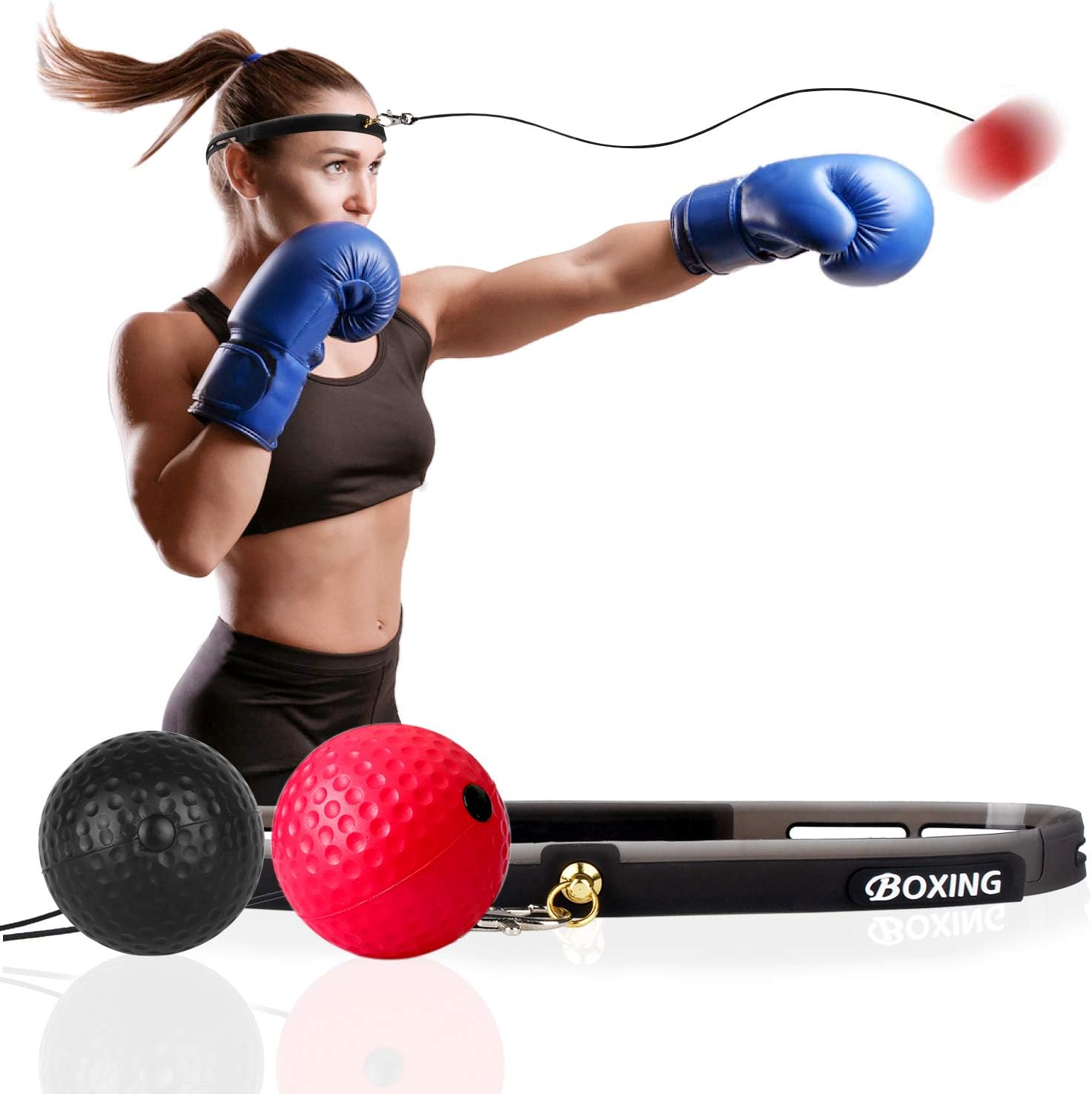 boxing training ball on string