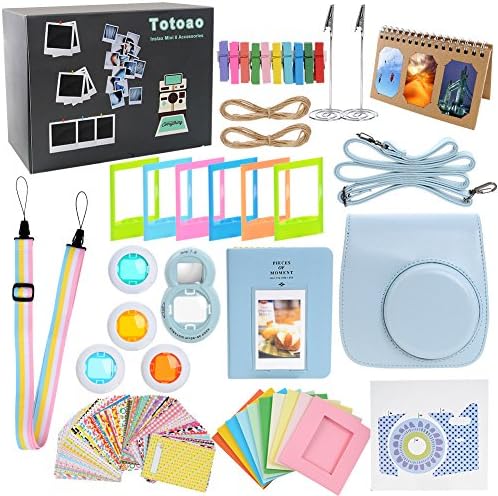 Mini 8 Accessories, 13 in 1 Totoao Fujifilm Instax Camera Bundle - Set 13 (Blue)