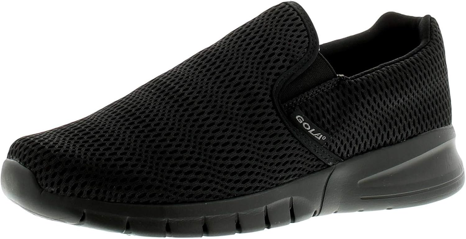 black gola trainers