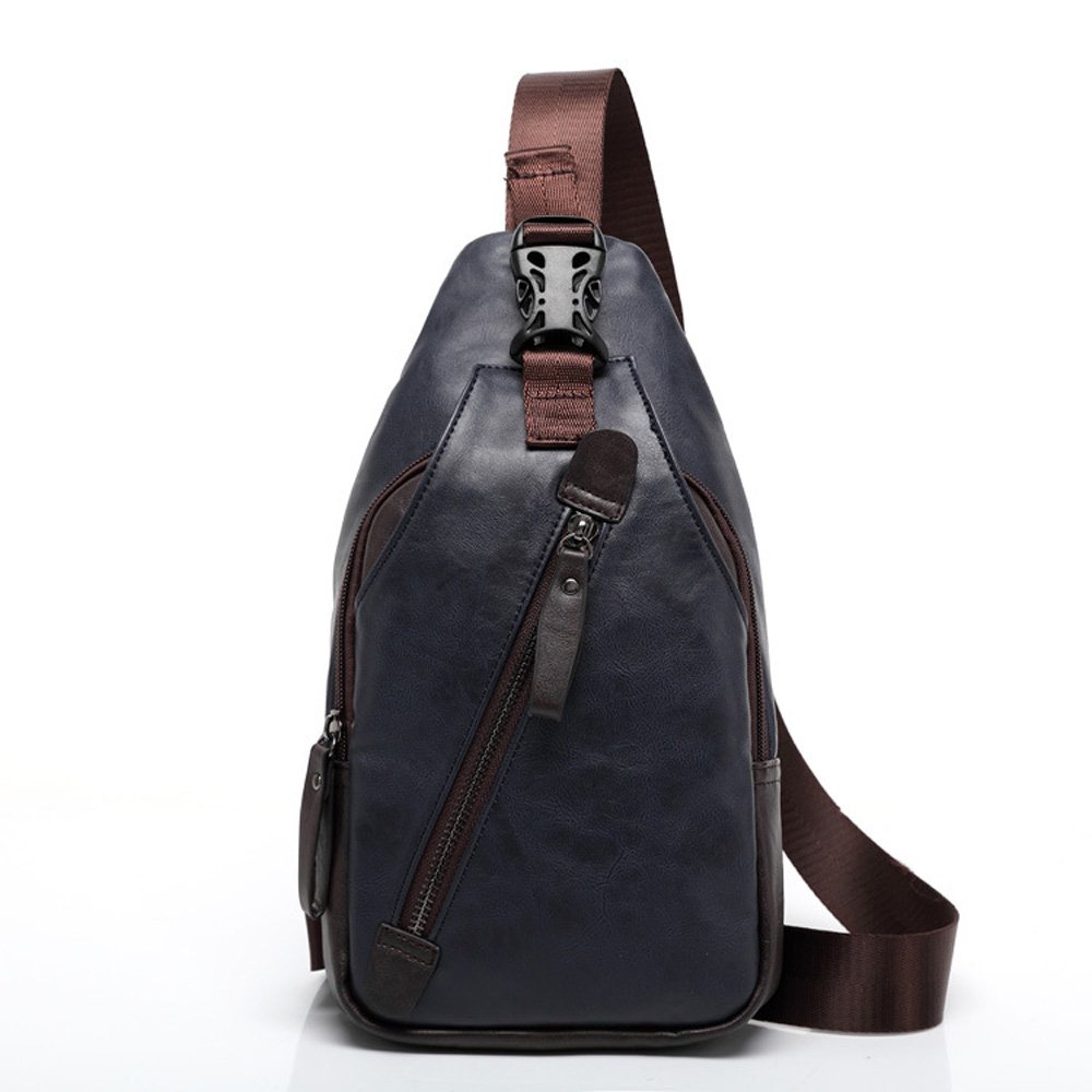 FREEMASTER Mochila de hombro para hombre estilo vintage piel sintética se puede