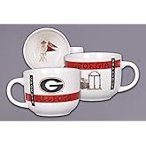 Magnolia Lane University of Georgia Oversized Ceramic Mug Ideal for Soup, Cappuccino, Coffee, and Desserts- Gift for Students, Alumni, and Everyday Fans- Show Your SEC NCAA School Spirit