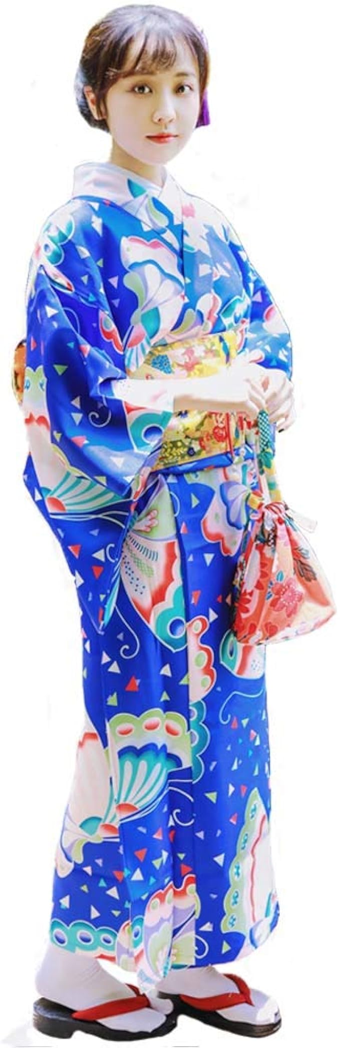 Amazon Fadves 浴衣 レディース 単品 蝶柄 女性用 大人用 和装 和服 日本の着物 ゆかた 可愛い レトロ クラシック 花火大会 夏祭り 盆踊り 七夕祭り 浴衣 通販