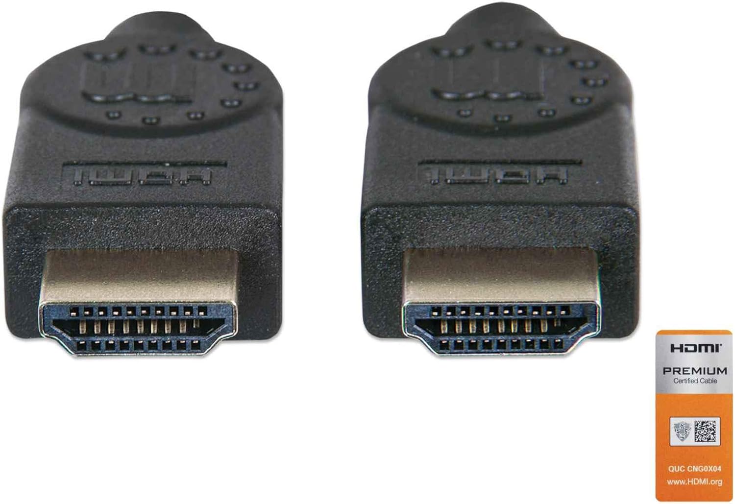 Manhattan HDMI Cable with Ethernet, 4K@60Hz (Premium High Speed), 1.8m, Male to Male, Black, Ultra HD 4k x 2k, Fully Shielded - Image 4