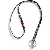 Vera Bradley Women's Cotton Lanyard, Perennials Noir, One Size
