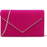 BBjinronjy Clutch Purse for Women Evening Bags Handbags for Wedding Party Cocktail Prom Faux Suede Crossbody Shoulder Bag