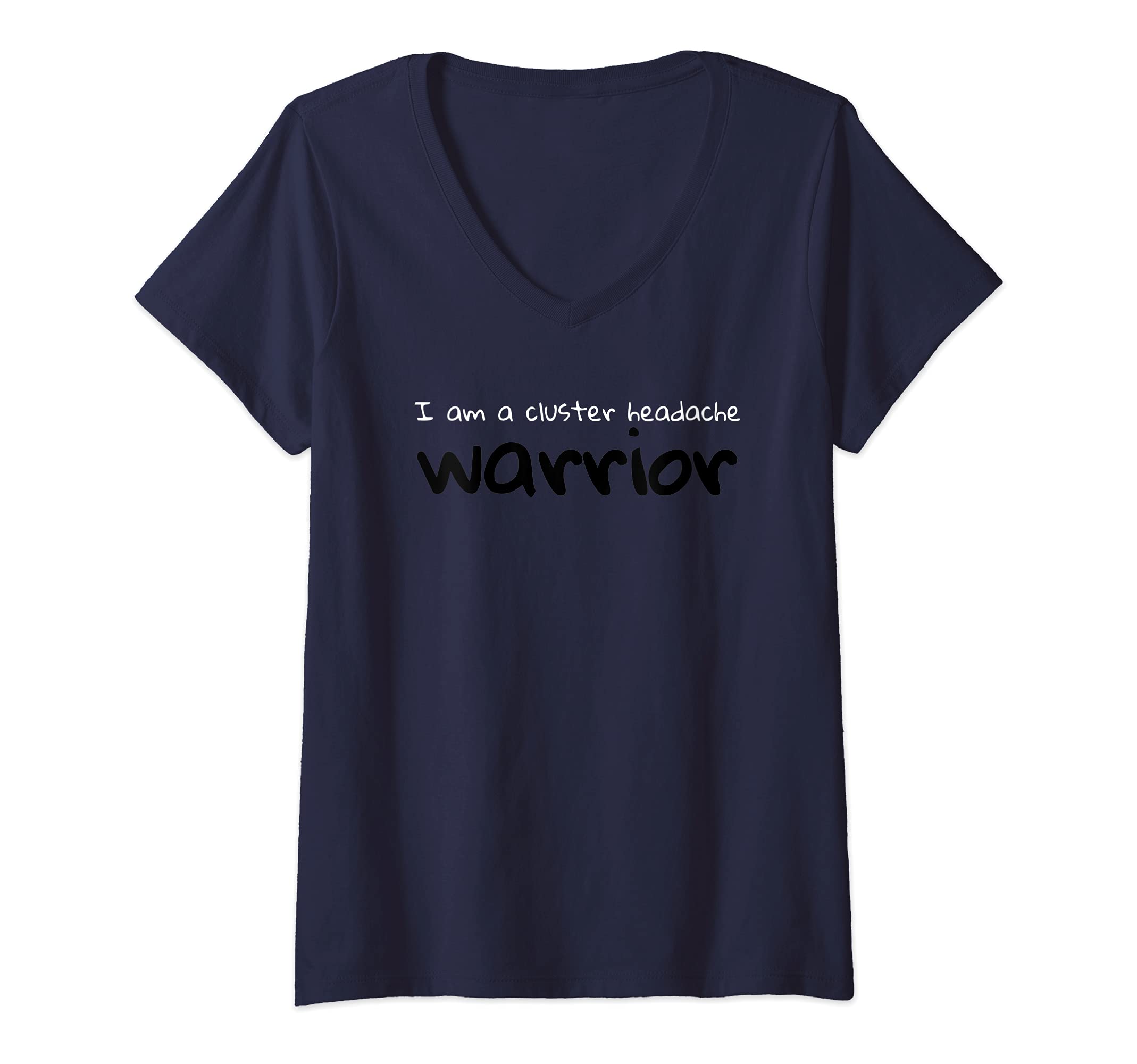 Womens Cluster Headache Relief Oxygen Mask Design V-Neck T-Shirt