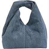Slouchy Suede Tote Bag for Women Cute Crossbody Purse Trendy Hobo Clutch Purses Satchel Top-Handle Ladies Bags Handbag