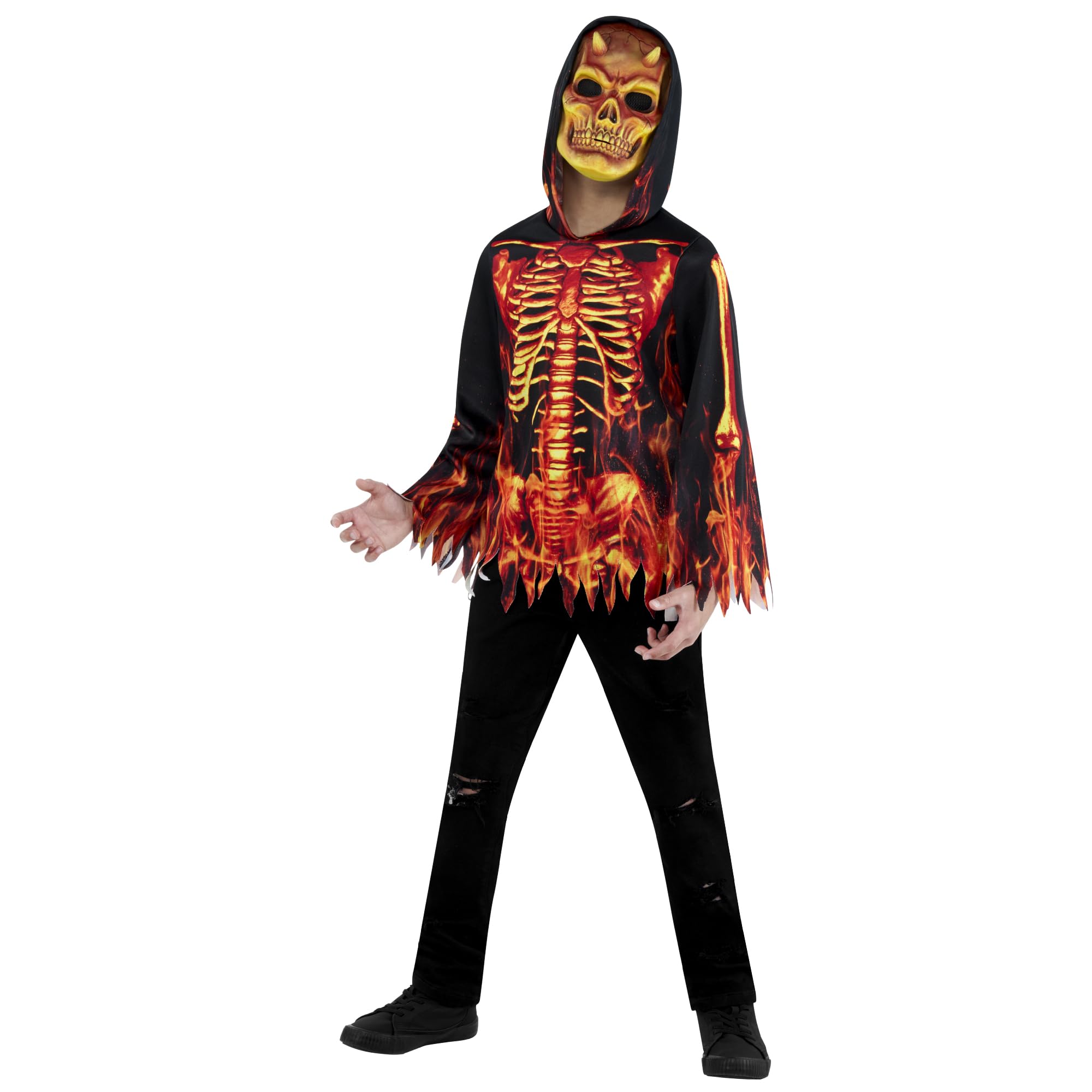 Bristol Novelty 1000766XS000 Fire Devil Kids Fancy Dress, Boys, Multicolour, 5-6 Years