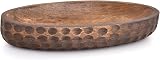 Samhita Mango Wood Decorative Bowl Centerpiece Farmhouse 35.56cm view 2