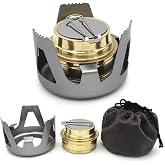 Keweis Portable Outdoor Mini Alcohol Stove Burner Ultralight Camping Cookware Set for Outdoor Camping, Hiking, Backpacking, Picnic