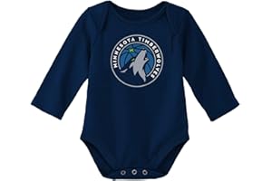 Outerstuff NBA Newborn & Infants 0-24 Months Official Primary Logo Long Sleeve Bodysuit Creeper Romper