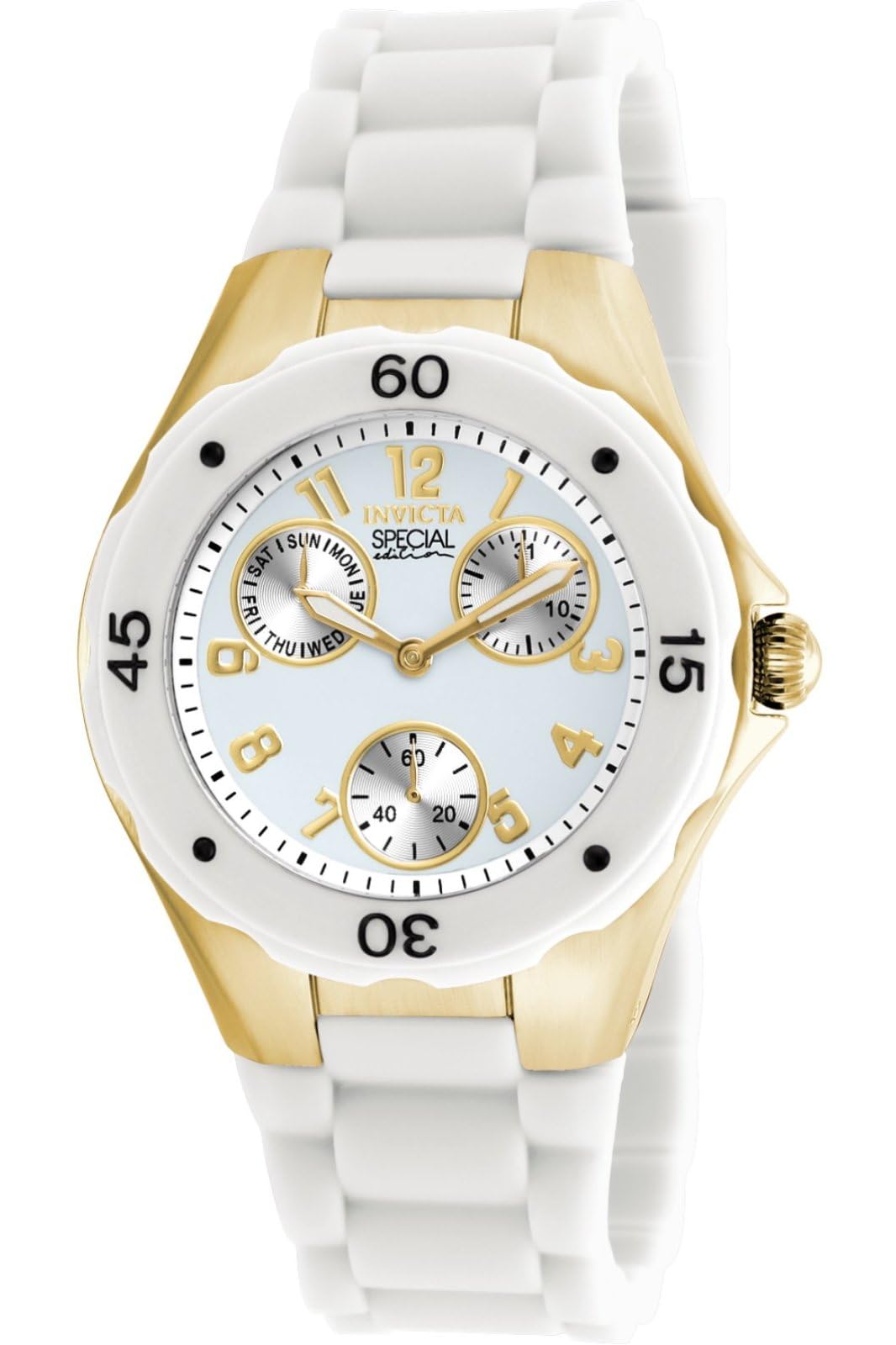 Invicta Angel 18796 Women's Watch - Waterproof - Analogue - Quartz Movement - stainless steel with white dial - 38mm