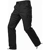 OCANXUE Men's Cargo Pants Relaxed Fit Stretch Casual Work Pants Straight Twill Chino Pants with 8 Pockets No Belt
