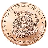 Don't Tread On Me 1 oz .999 Pure Copper Challenge Coin