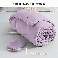 CozyLux Lavender Purple Comforter Set King Size, 3