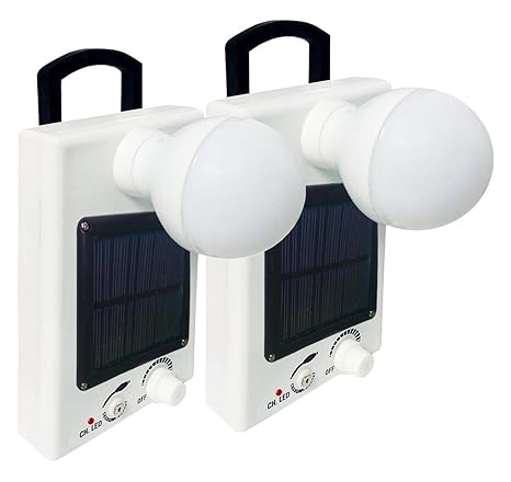 Sunmagic Solar 12 Led Bulb With Charger Set Of 2