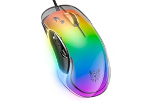 ONIKUMA GAMING Wired Gaming Mouse, 12,800 DPI, Macro Editor,Customized Software,8 Programmable Buttons, High Precision Sensor,Ultra-Lightweight Ergonomic Design, Compatible with PC/Mac/Laptop-Black