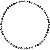 eleewoo Personalized 6mm Natural Crystal Stone Choker Necklace for Men Women | Custom Engravable Initial Bead | Healing Jewelry Gift for Birthday Anniversary, 19.5"