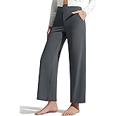 G4Free BareFeel Ankle Length Yoga Pants for Women High Stretch Waist Casual Dress Pants with Pockets 25"/27"/29"