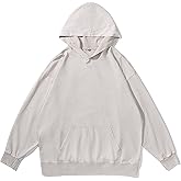 Wrenpies Oversized Vintage Hoodie for Women Cotton Loose Fit Baggy Hooded Sweatshirt Trendy Basic Acid Wash Pullover Top